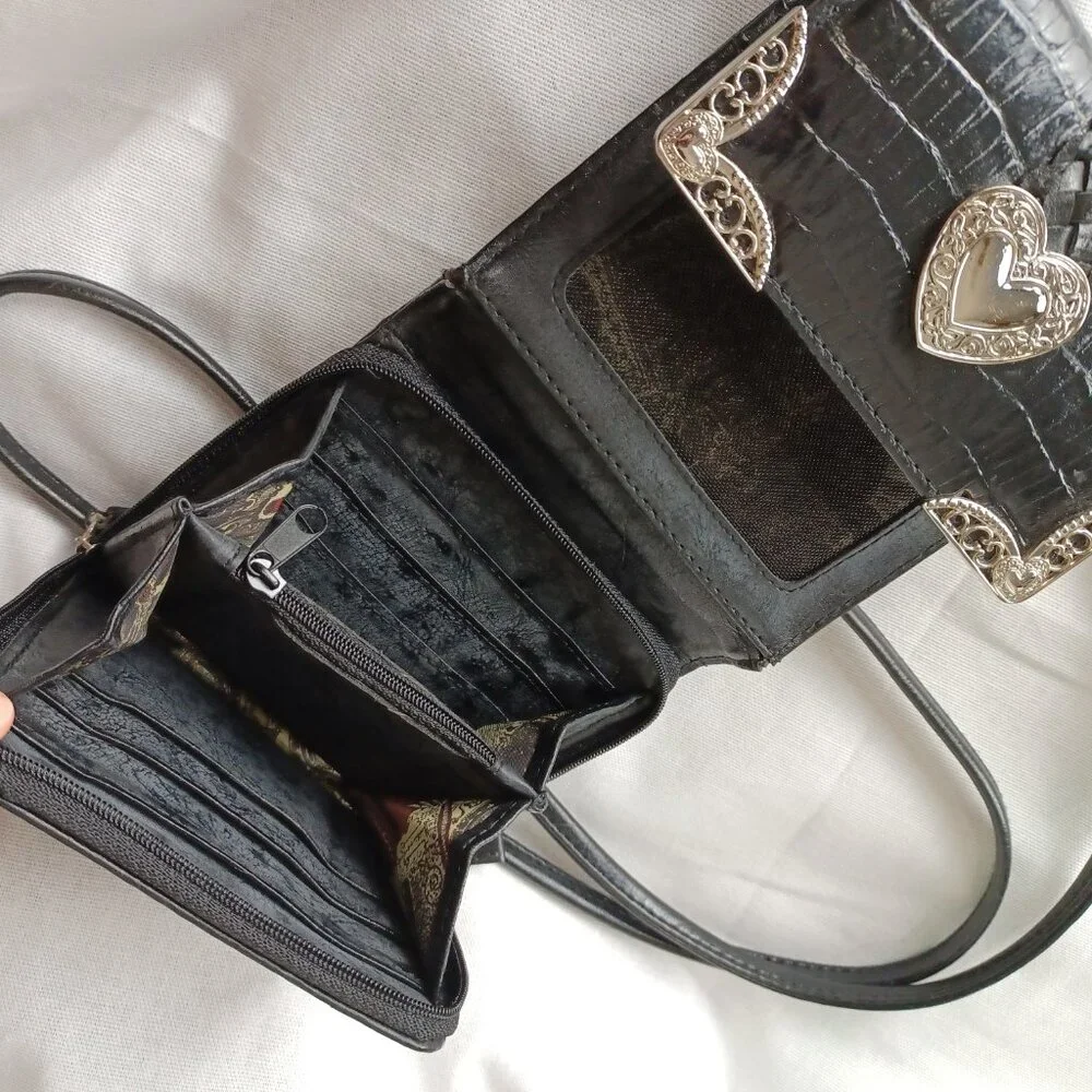 S O L D * Vintage 90s Y2K Western Mini Bag, 5x5 - Picture 12 of 12